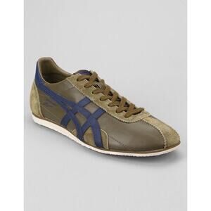 Onitsuka Tiger X ASICS Runspark Men Size 9.5 D201L Green Blue Leather